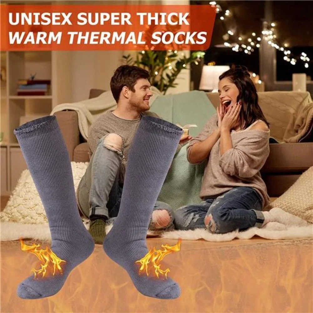 2 Pair Women's Thermal Winter Soft Thick Insulated Heat Socks